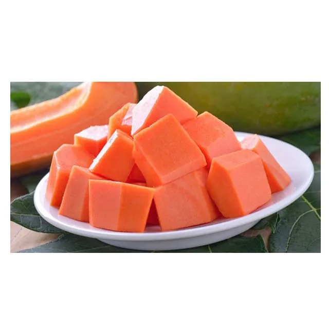 Замороженное органическое мясо папайи IQF высшего качества для гладких напитков и ресторанов из Вьетнама