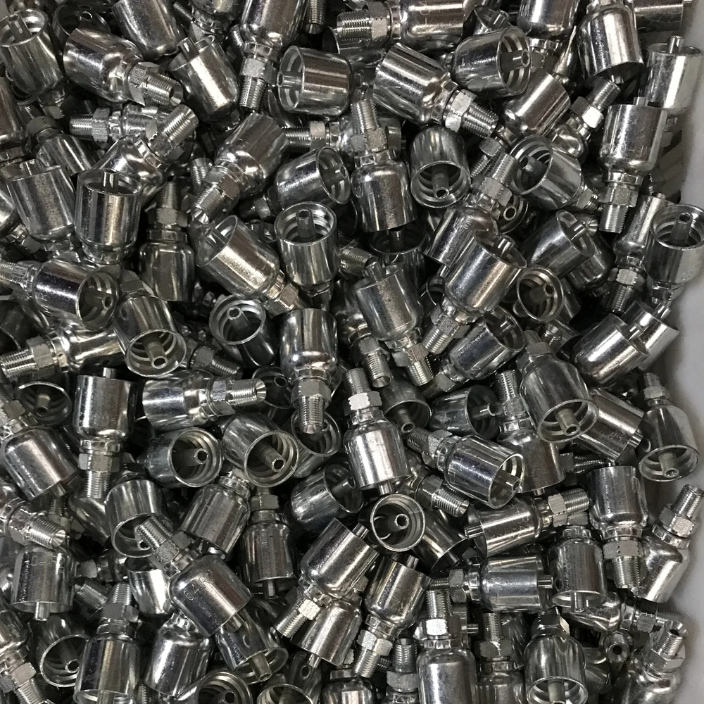 Flange connector hydraulic hose fittings coupling straight 6000pis pipe fitting for excavator