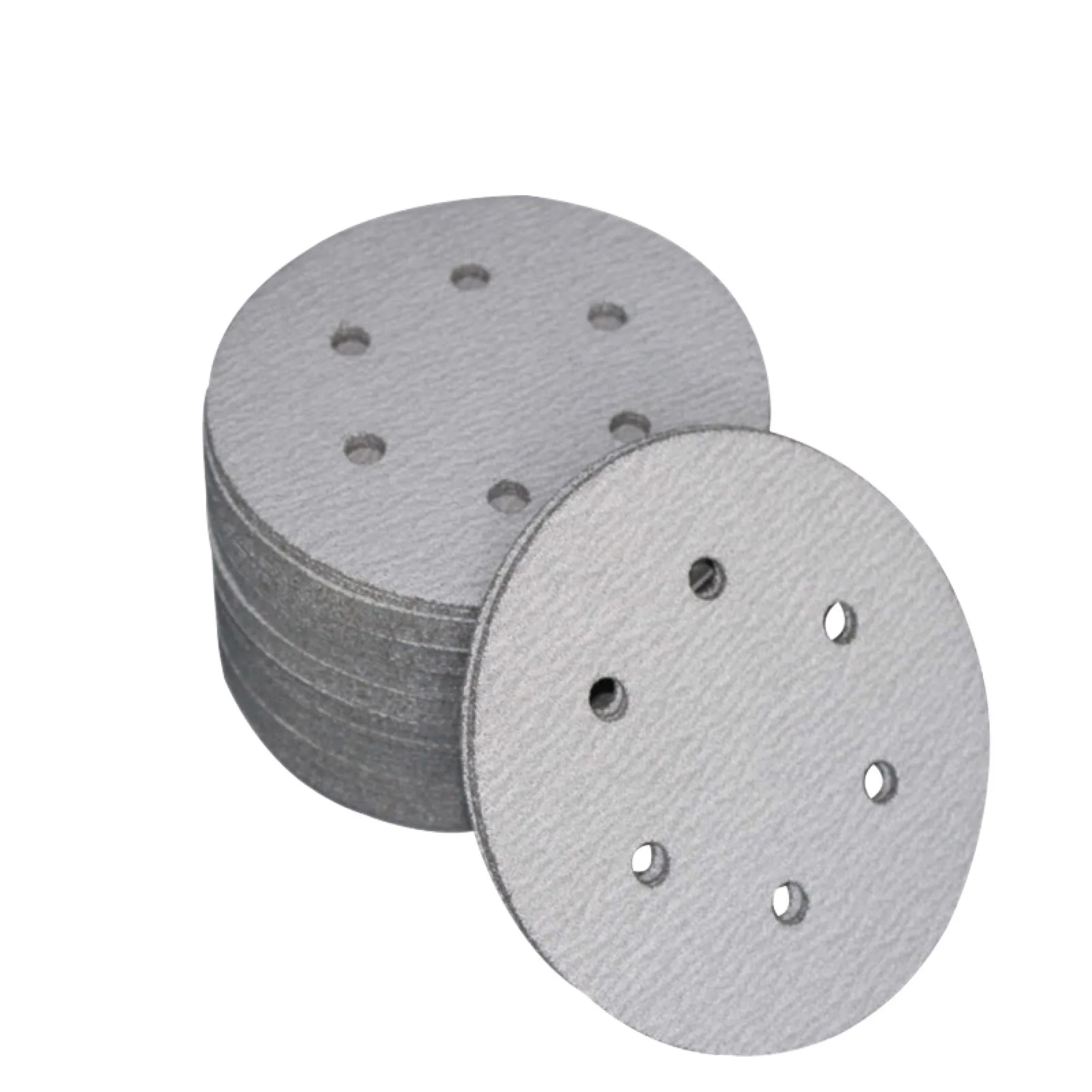 China manufacture konaflex-platinum white  6inch(150mm)with 6 dust holes hook&loop sanding disc