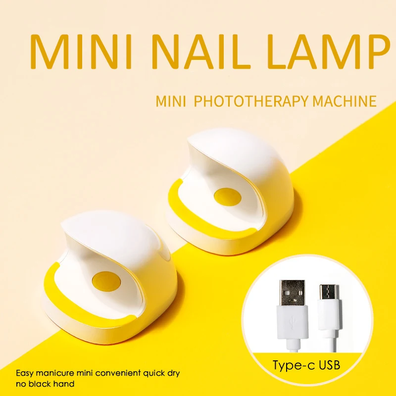 Wholesale 2022 Mini UV LED Nail Lamp 6w Portable 3 Timing USB UV Light for Nails Nail Lamp