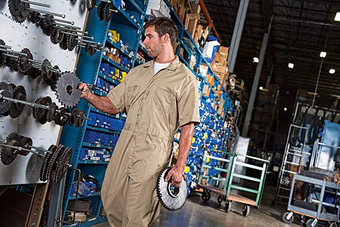 High Quality Direct Factory Sale Safety Protective Working Suit Coverall Long Sleeves Elastic Waist OEM Services Material PP