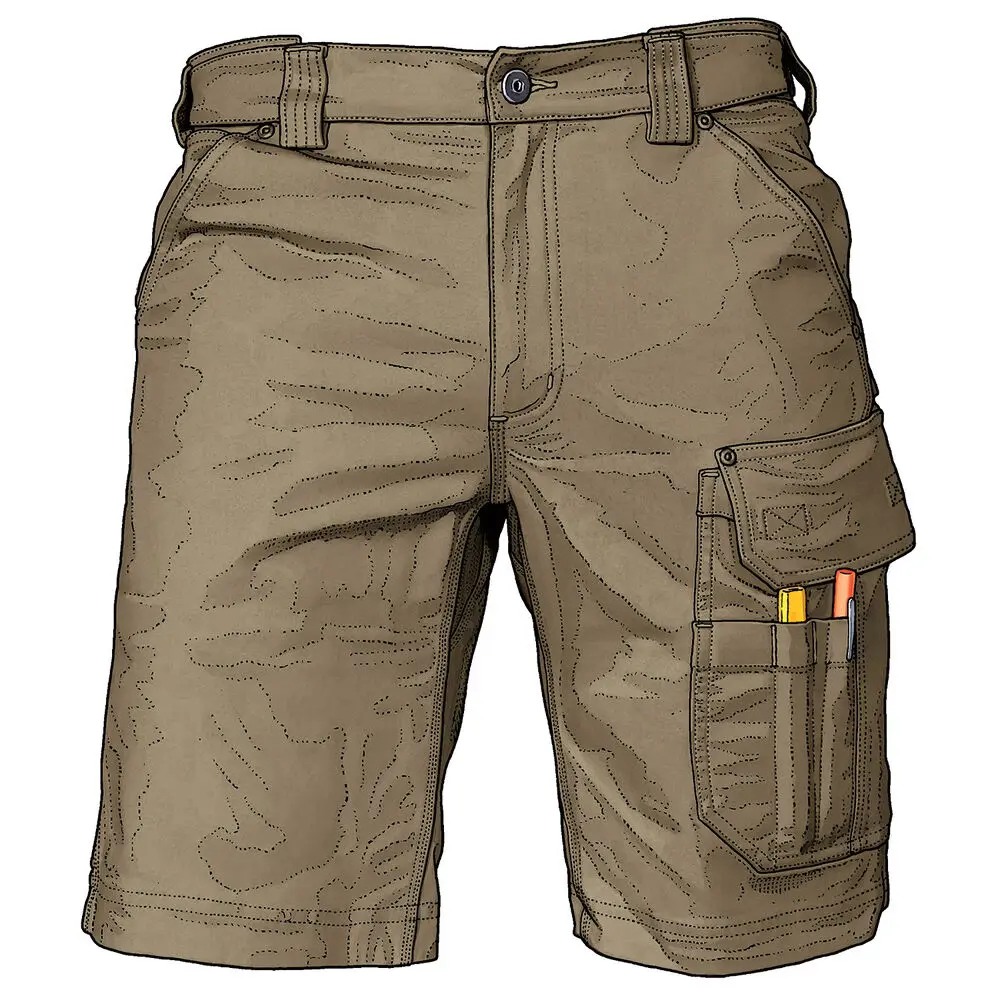 Men Cargo Shorts 100 Cotton 6 Pockets Shorts for Men Big Pockets Good Quality 2023 New Design Baggy Cargo Shorts