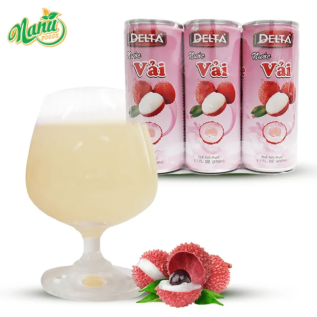 Tropical Lychee Juice Can Packing From