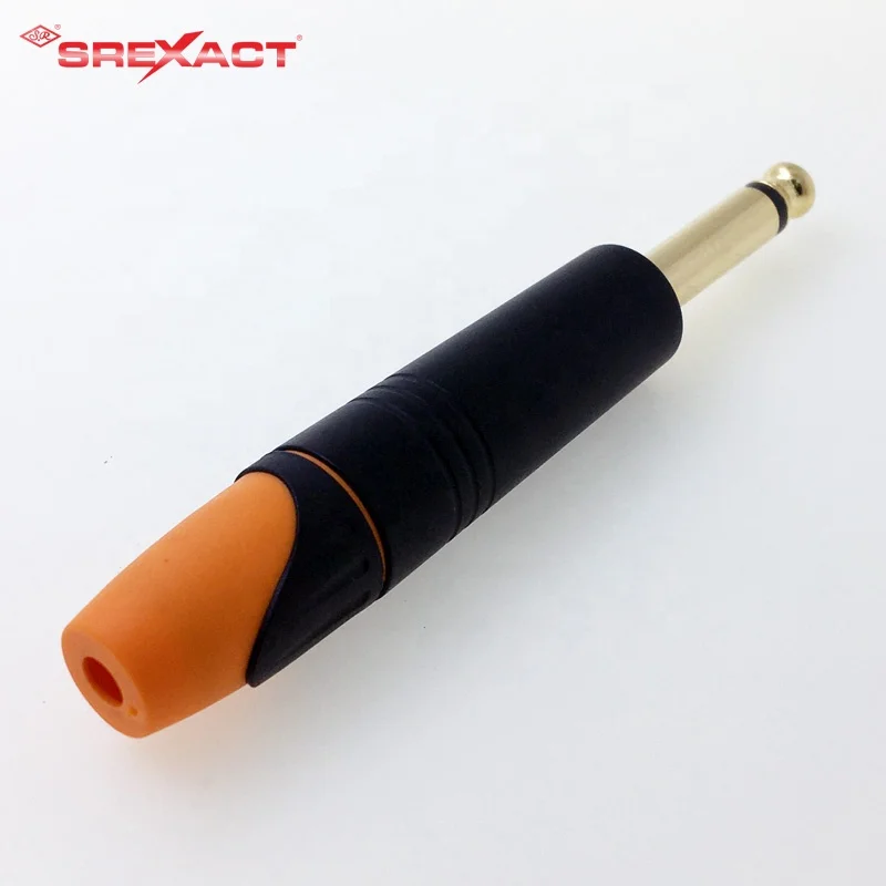 Professional audio connector 6.35mm mono plug male