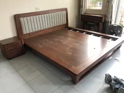 Wholesale Hotel Application Natural Color Bed Room Application Wooden Bed Export From Vietnam