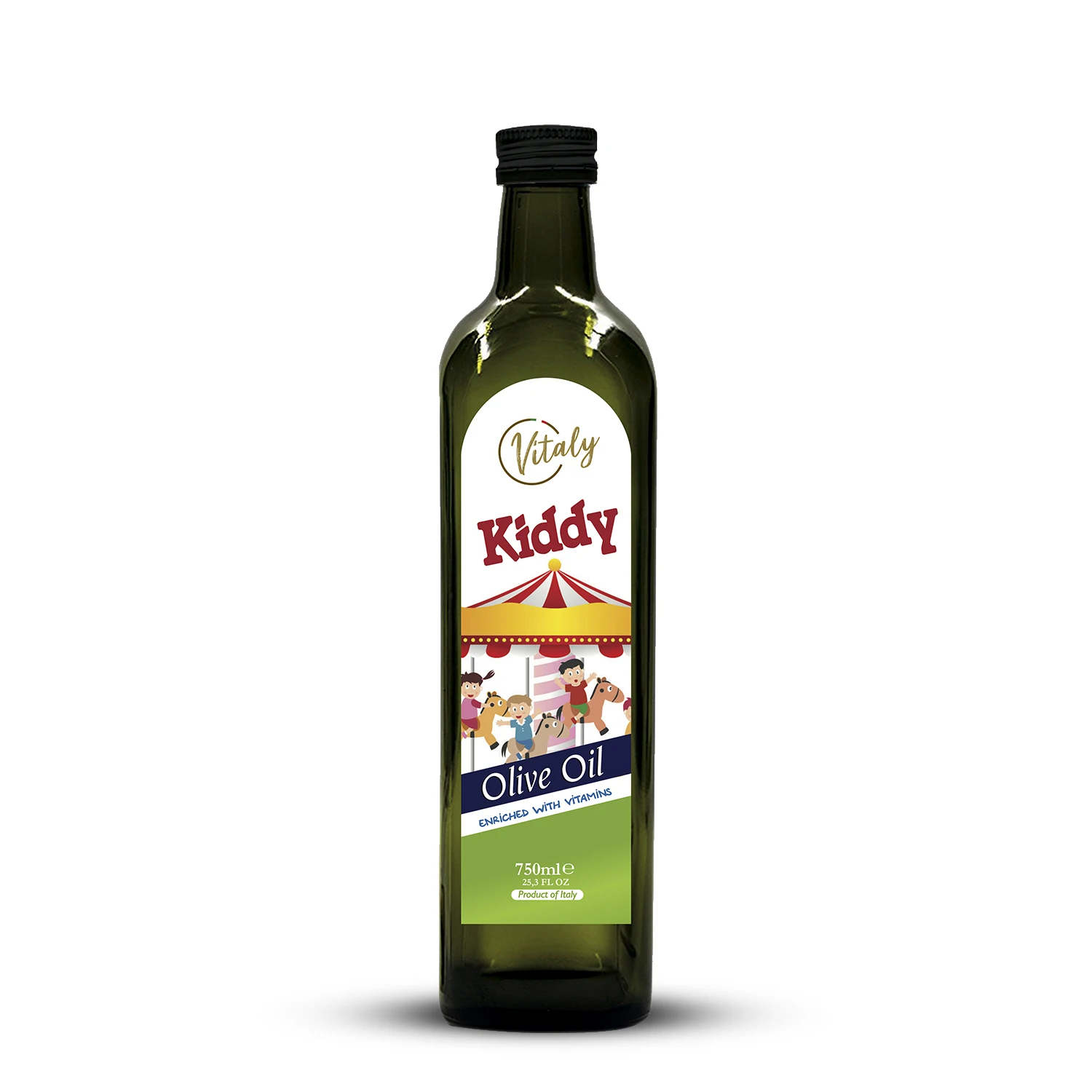 
Kiddy Olive Oil 500 ML glass bottle - italian quality olive oil for kids 
