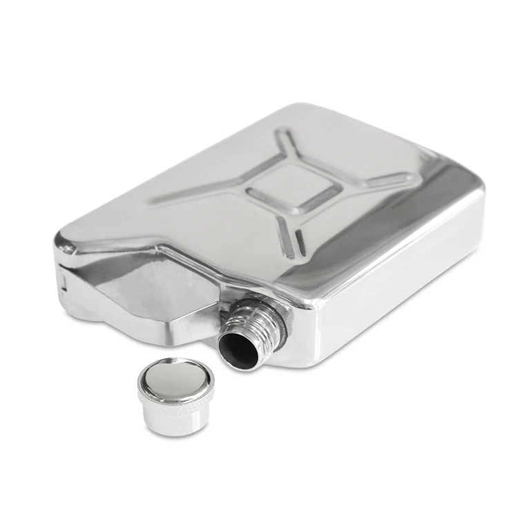 4oz, 304 Stainless Steel Oil Barrel Shaped Hip Flask