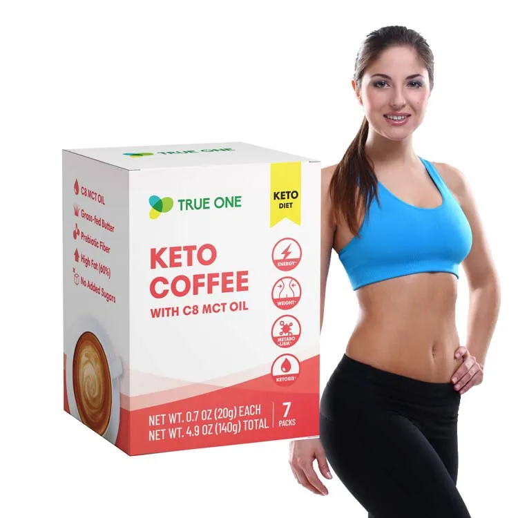 Пуленепробиваемый порошок из диетического волокна 3ni1 keto coffee, Мгновенная Потеря веса