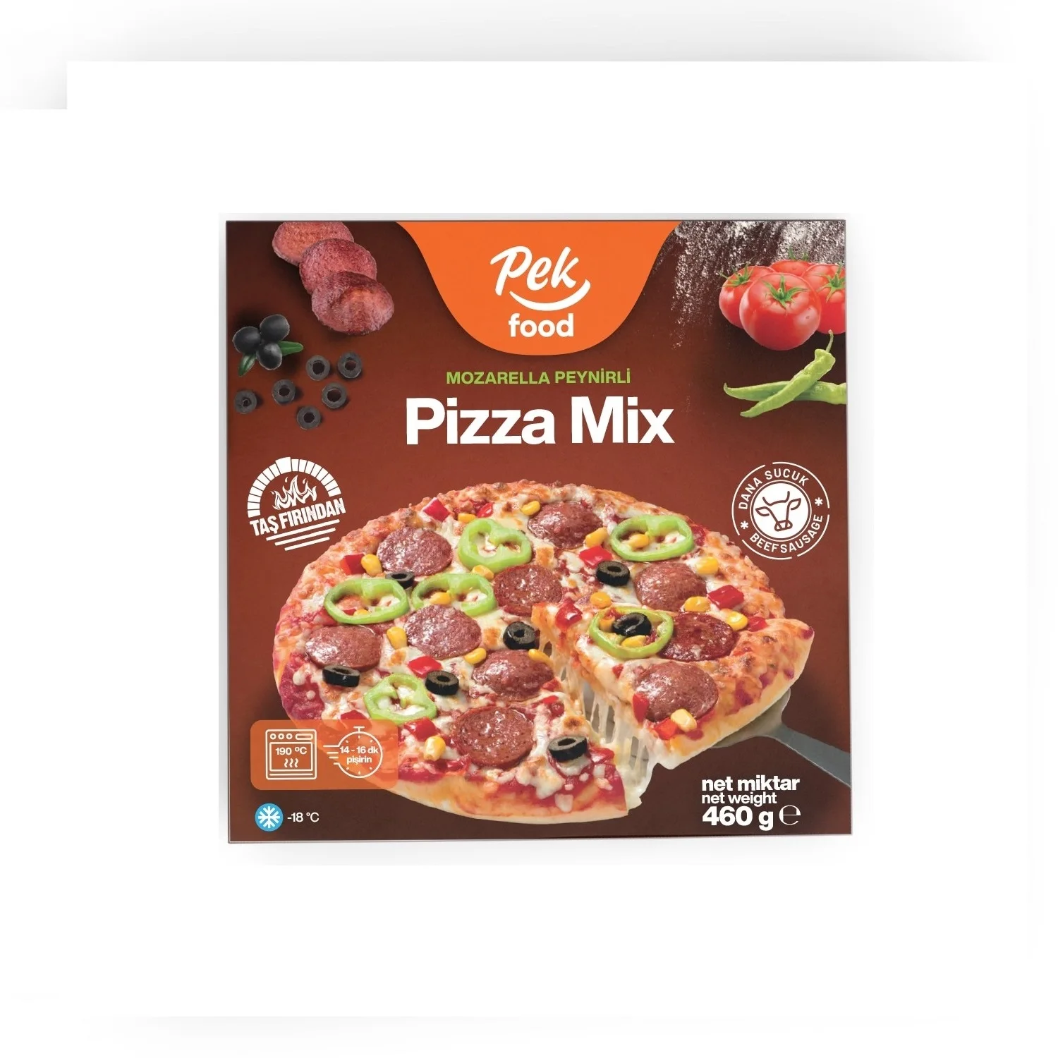 Mix Pizza Frozen Baked Pizza For Restaurants And Shop Frozen Foods Vacuum Bag from Turkey