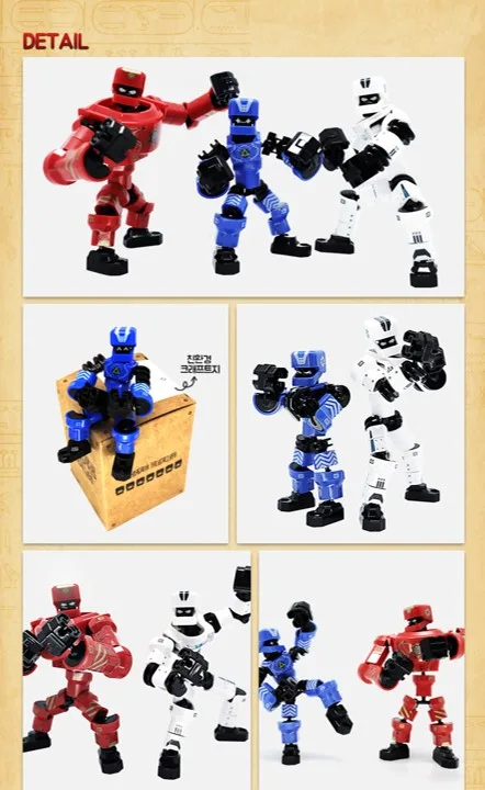 
High quality easy to build 3 color options GEARS FIGURE SERIES robot with joint structure DIY robot every parts made in Korea 