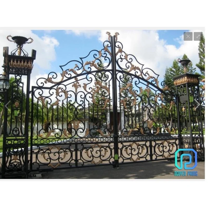 Reasonable Price For Custom Luxurious Wrought Iron Gate, Main Gate Designs, Garden Fencing Trellis Gates