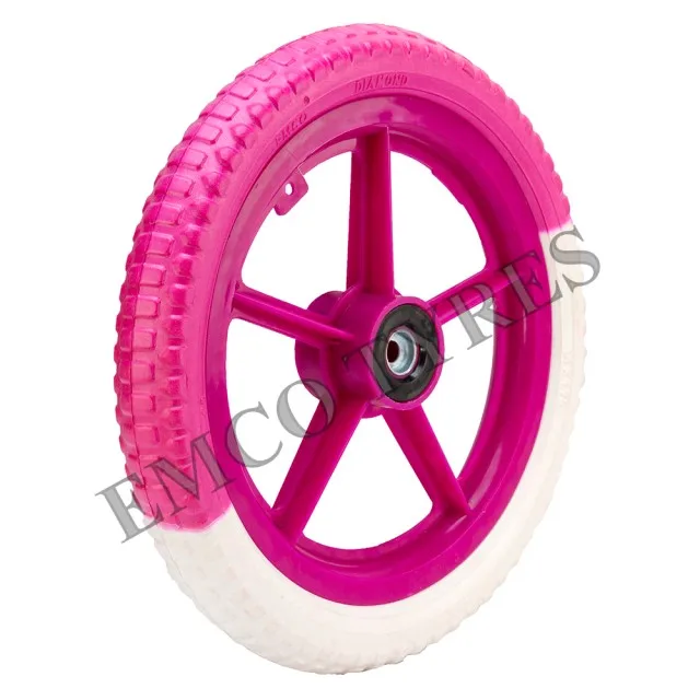 14 inch eva tyres motorcycle tyres with 355 mm diameter for kids in yellow and black attractive colour