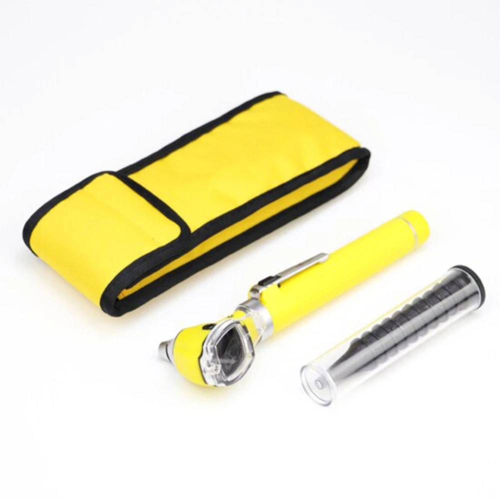 OTOSCOPE MINI FIBER OPTIC YELLOW COLOR POCKET MEDICAL ENT DIAGNOSTIC OTOLOGIST SURGICAL MEDICAL DIAGNOSTIC       MGI-17