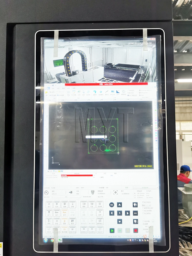 MYT 6kw закрытый тип CNC волоконный лазер стальной металлический лазерный резак/алюминиевый резак цена