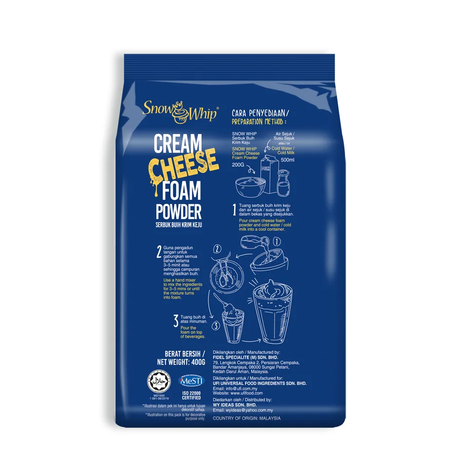 Food Ingredients Cream Cheese Foam Topping Powder [400g/bag]