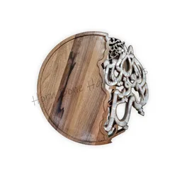 New Arrival for Ramadan and Eid Mother of Pearl Arabic Calligraphic Chocolate Tray Pearl Inlay Wooden Chocolate Packaging Tray