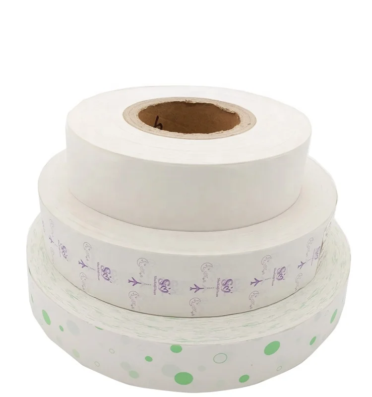 Sanitary Napkin Panty Liner Raw Material Customized Printing Silicone Coated Release Paper Roll Releasing Tape