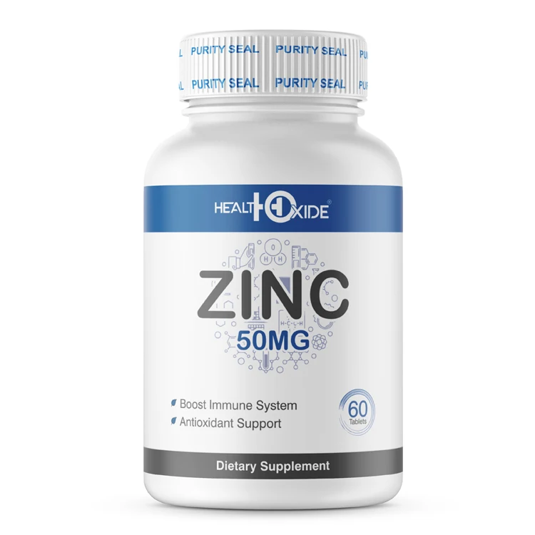 Антиоксидантная диетическая добавка, цинковые таблетки 50 мг, оптовая продажа