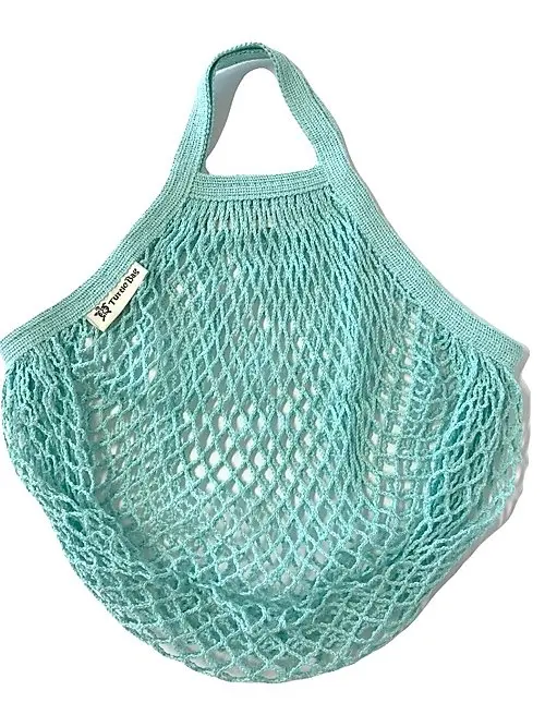 Various Colors Eco Friendly String Net mesh filt french style folding market shopping trendy hanging christmas fruit tote bags
