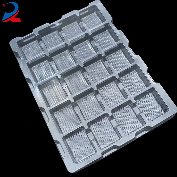 Hot sale blister pack dumpling tray plastic transparent tray plastic