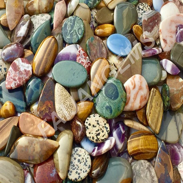 
Natural Agate jasper Gemstone Cabochon Green jasper Agate Mixed Stone Cabochon Jewelry Making Stone wholesale lot Mixed stone 