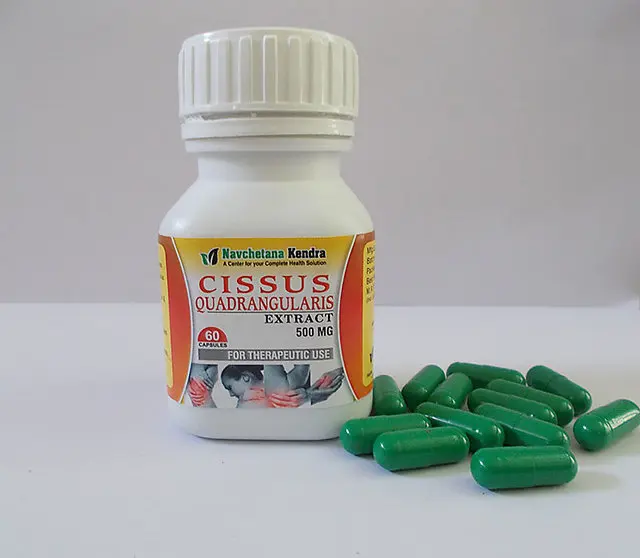 Экстракт циссуса четырехугольного, 100% чистый травяной экстракт излома кости и остеопороза