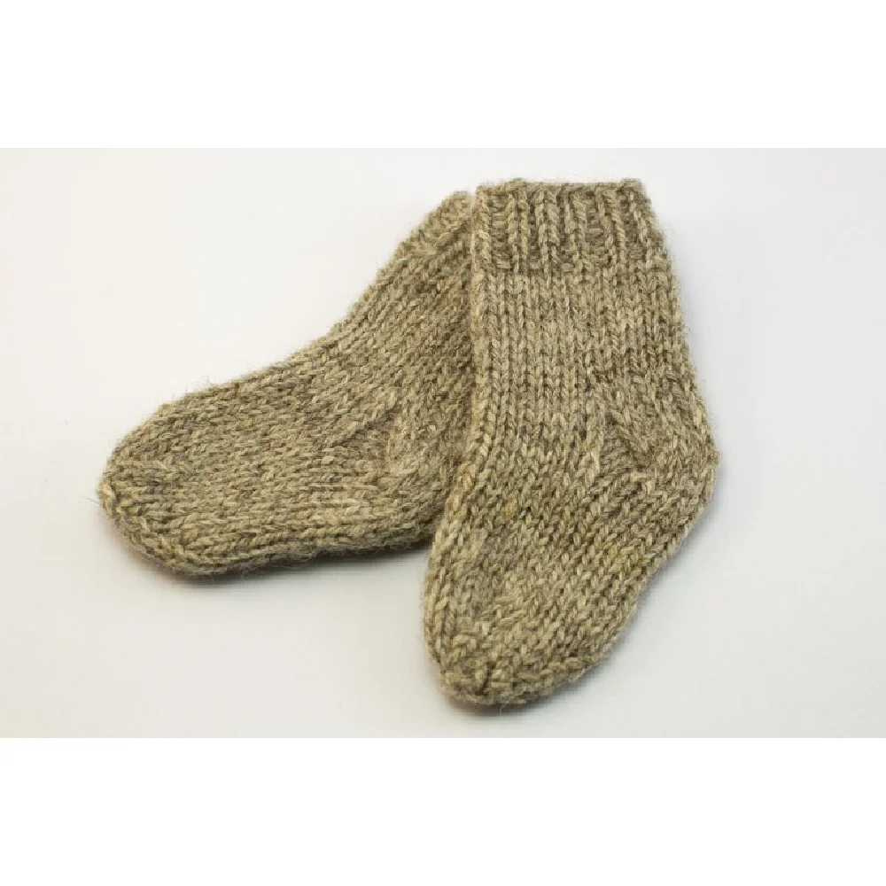 Wholesale Spring Autumn Toddler Baby Socks Customize Hand Knitted Hand made Wool For Boys And Girls Socks