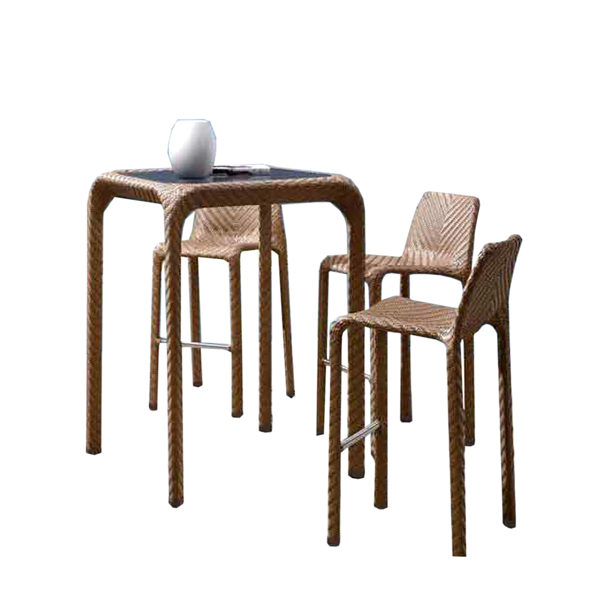 patio bar set aluminium rattan high bar chairs and table modern top class outdoor bar furniture rattan wicker