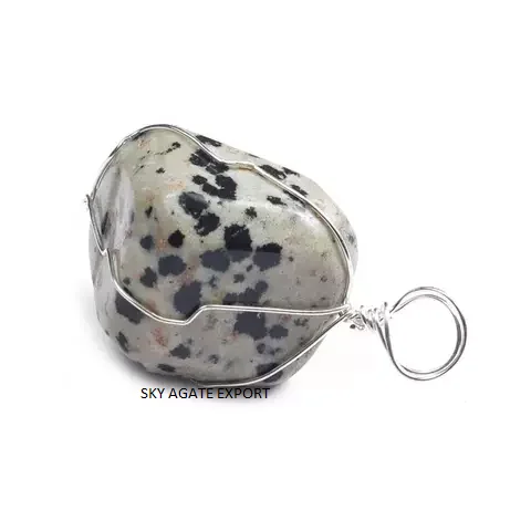 WHOLESALE NATURAL CRYSTAL  DALMATION JESPER PENDANT CHARMS : BUY FROM SKY AGATE EXPORT