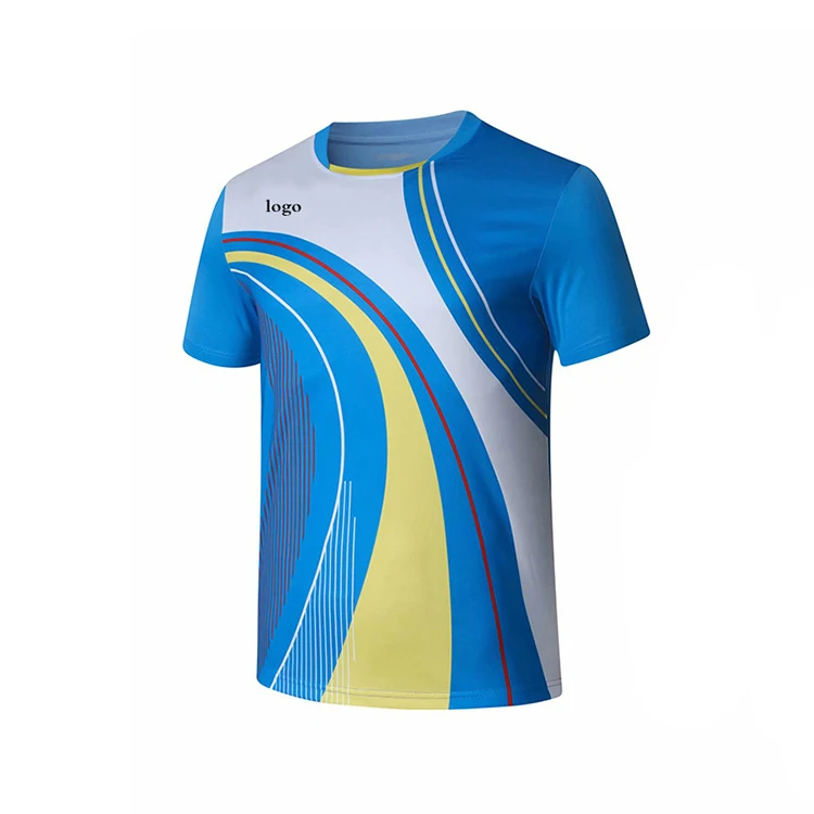 Make Your Own Design Plain Tennis Jersey Workout Clothing Logo Men Sublimation Tennis Jersey Tennis Wear Customized Sportswear