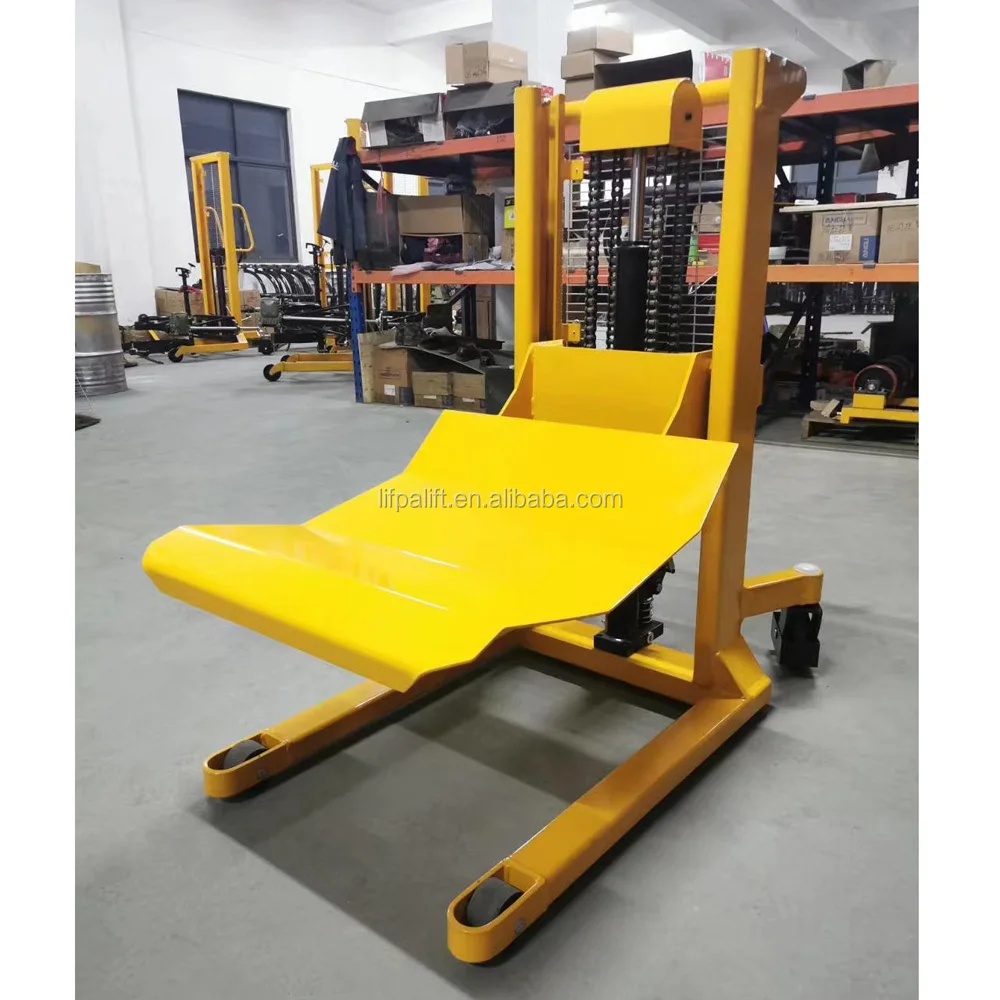 1000kg Portable Manual Hydraulic Roll Lifter