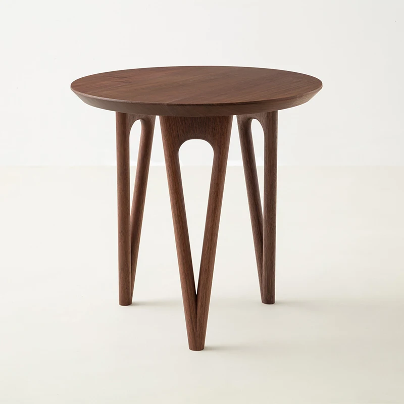 Hair Pin Side Table Walnut or oak Make of Walnut or oak Suitable for Living Room Sofa Side Bedroom