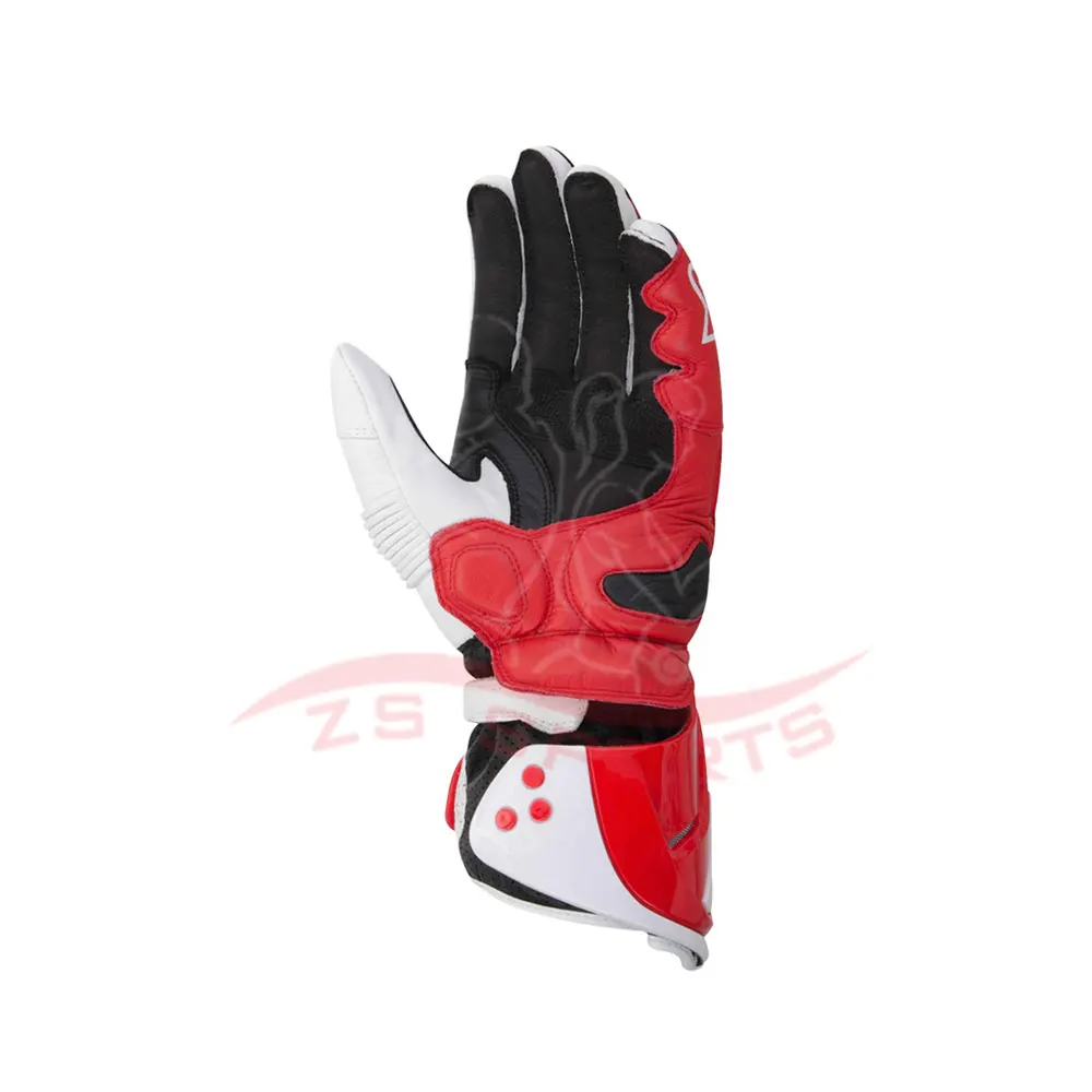 
High Quality Motorbike Leather Gloves With Custom Made Latest Design 