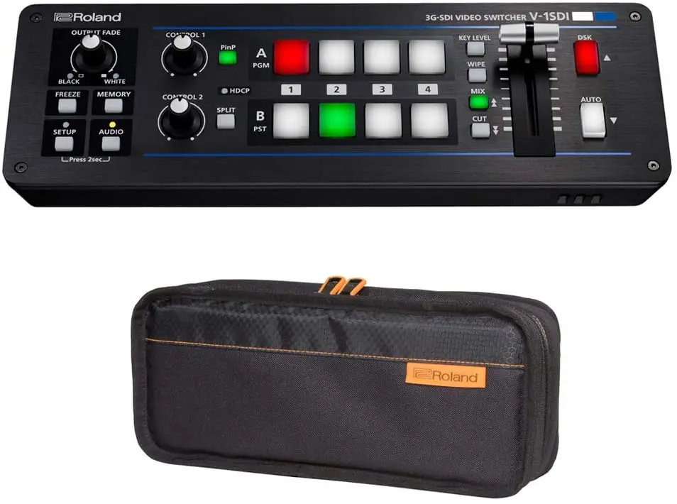 Новинка/Неиспользованный печатающая головка Roland V-1SDI 4-х канальный HD видео коммутатор с сумкой для переноски