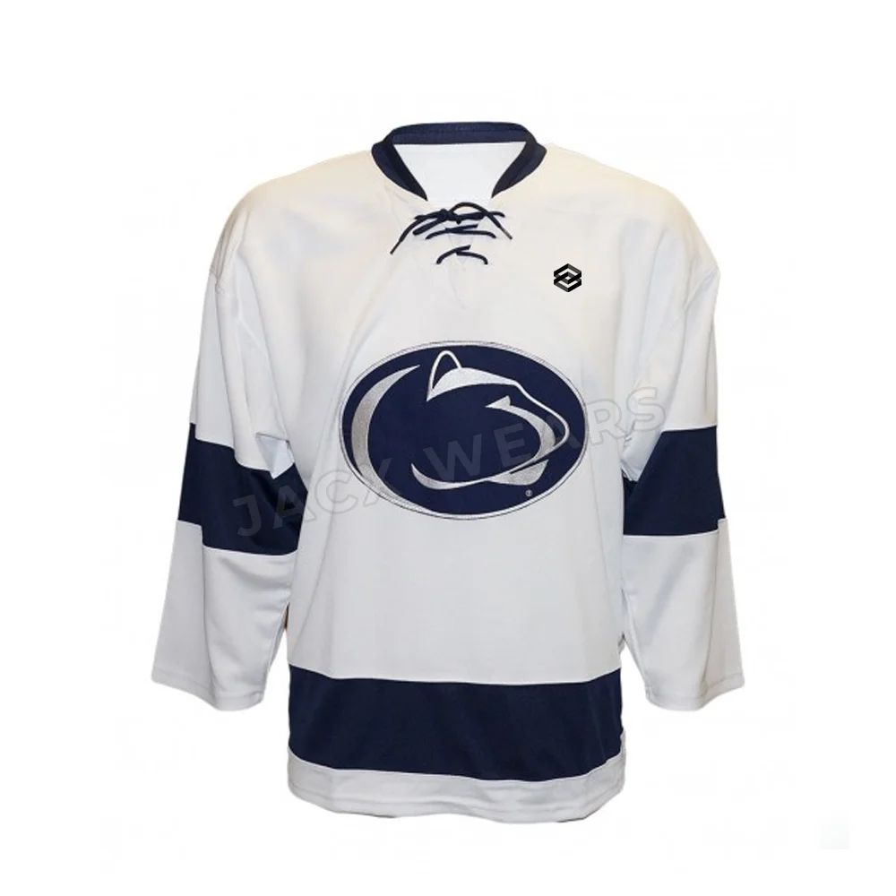 Adult Sublimation Custom V Neck& Long Sleeve Ice Hockey Jersey Hockey Shirts