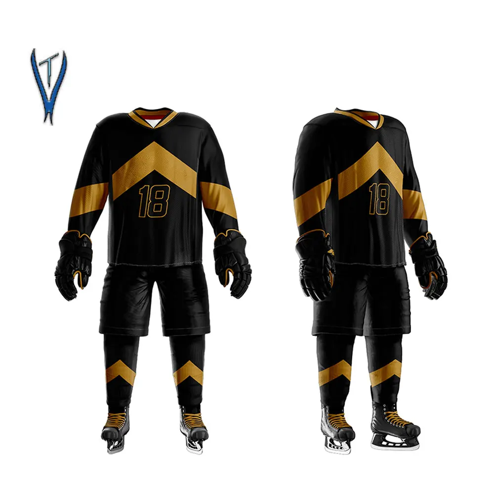 Beautiful design Ice Hockey Wholesale 100% Polyester Breathable Quick Fit Custom Ice Hockey