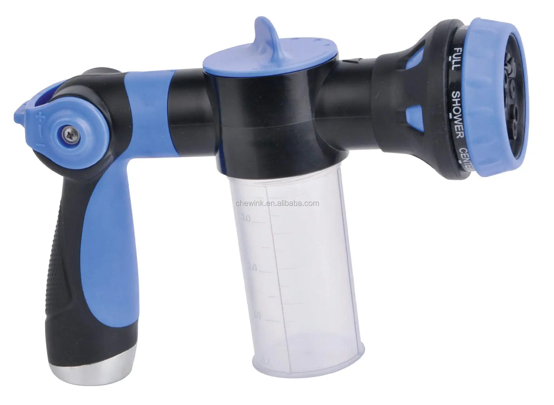 Garden 8-pattern Hose Spray Nozzle with Soap Dispenser for Washing Car Pet Window