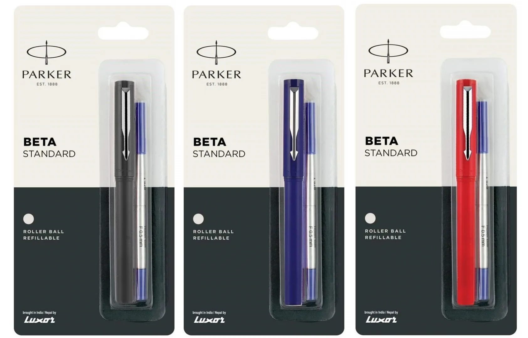 Rollerball pen parker beta standard grey color plastic body parker rollerball pens custom logo promotional pens
