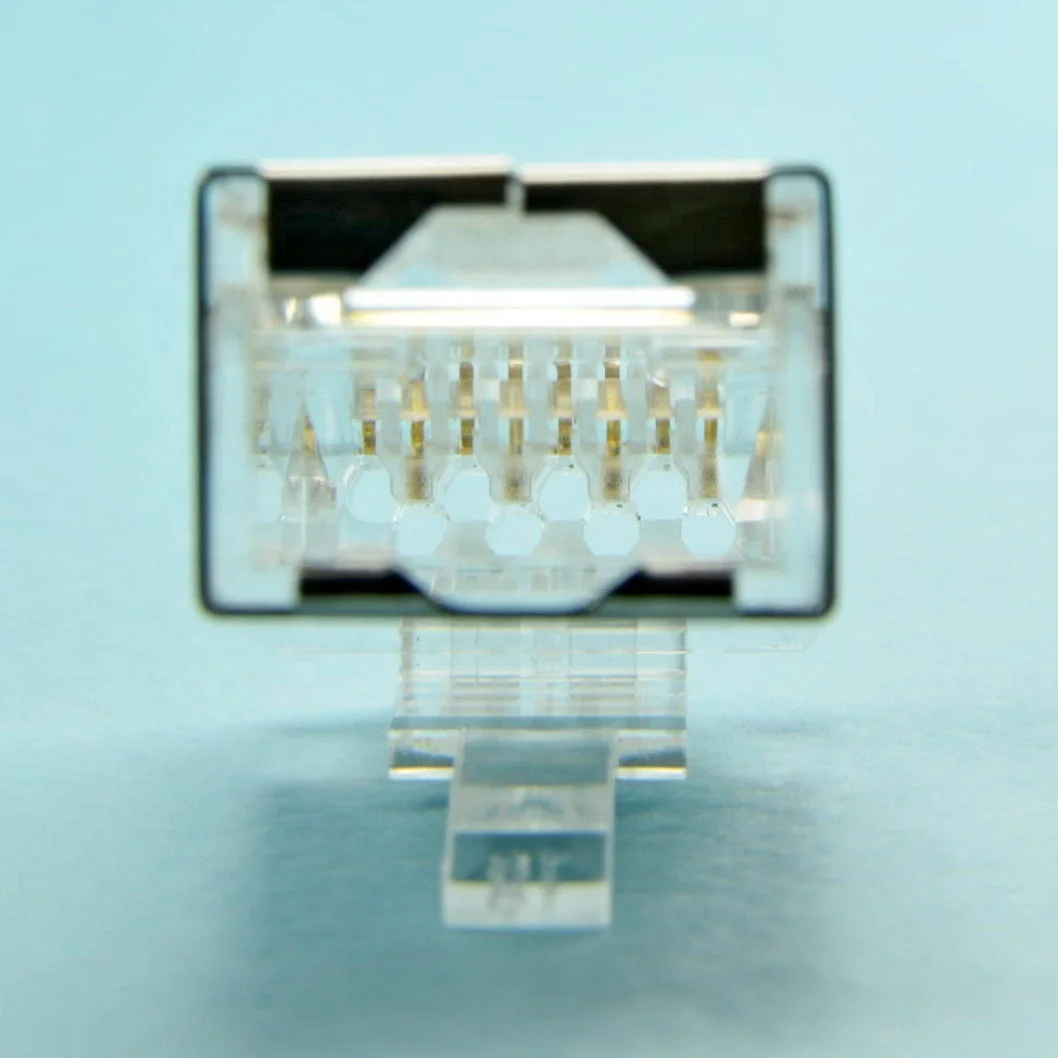 Простое подключение экранированного STP 1,1 мм Улучшенная медь CAT6A CAT6 RJ45 через сеть