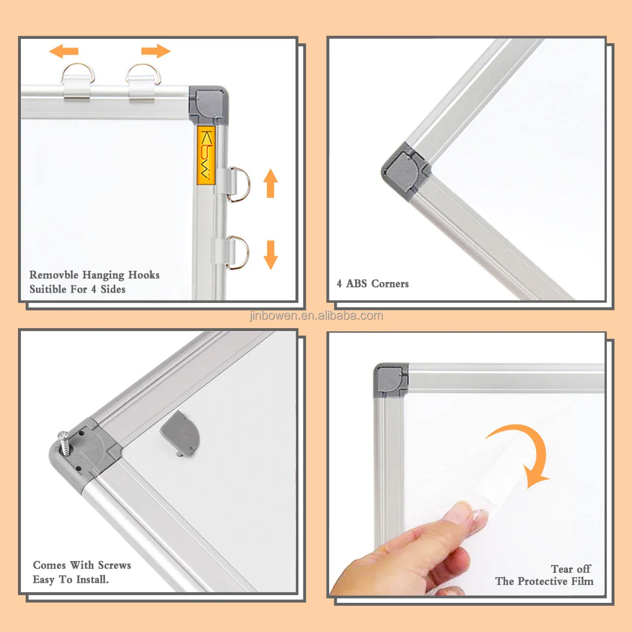 Whiteboard  writing board wall hanging magnetic dry erase board porcelain whiteboard for classroom office school