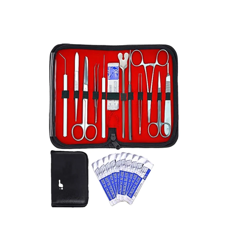 14 Pcs Surgical Grade Dissection Kit For Students Anatomy, Biology, Veterinary, Botany Instruments Sets