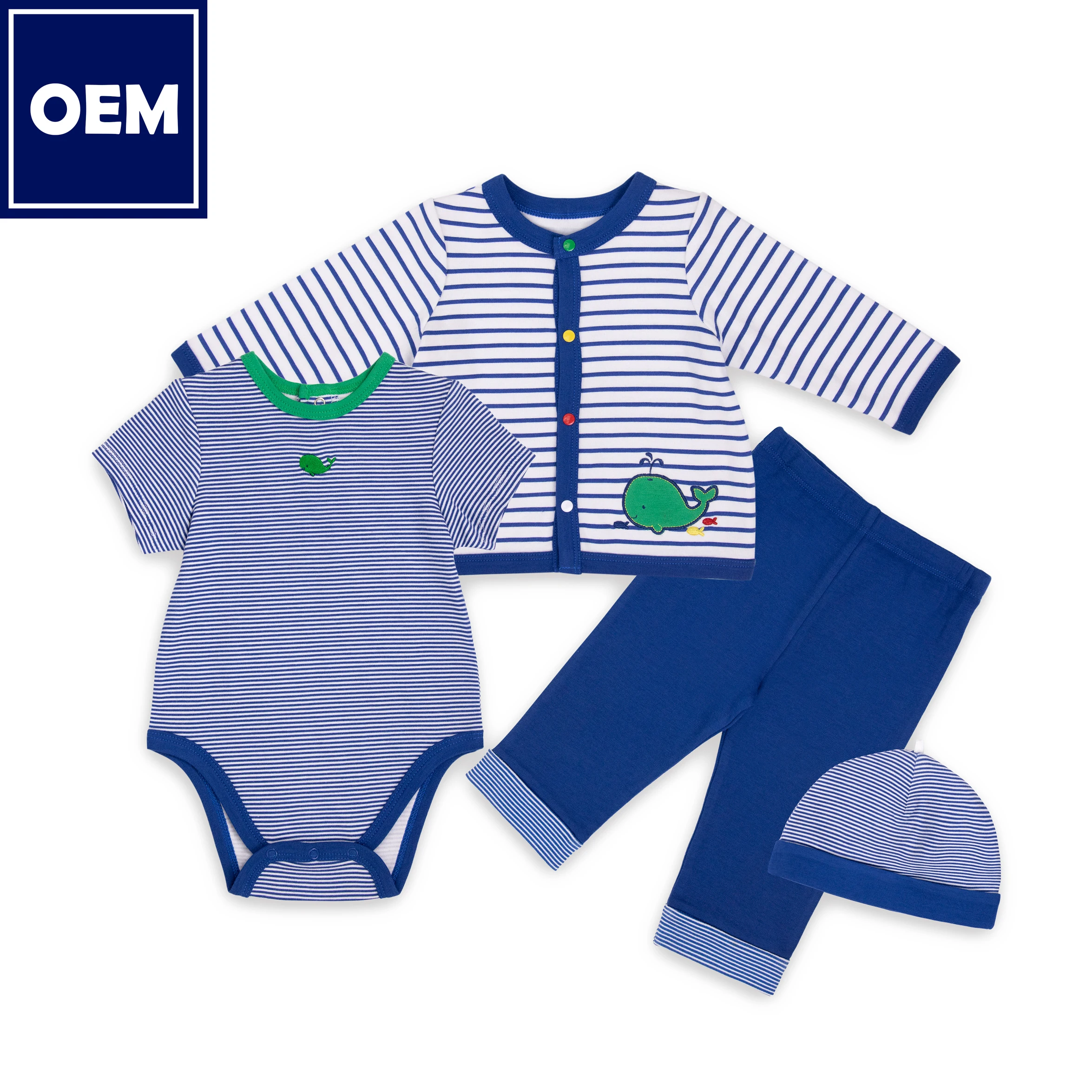 3 piece sets baby clothes manufactured PJ onesies for babies
