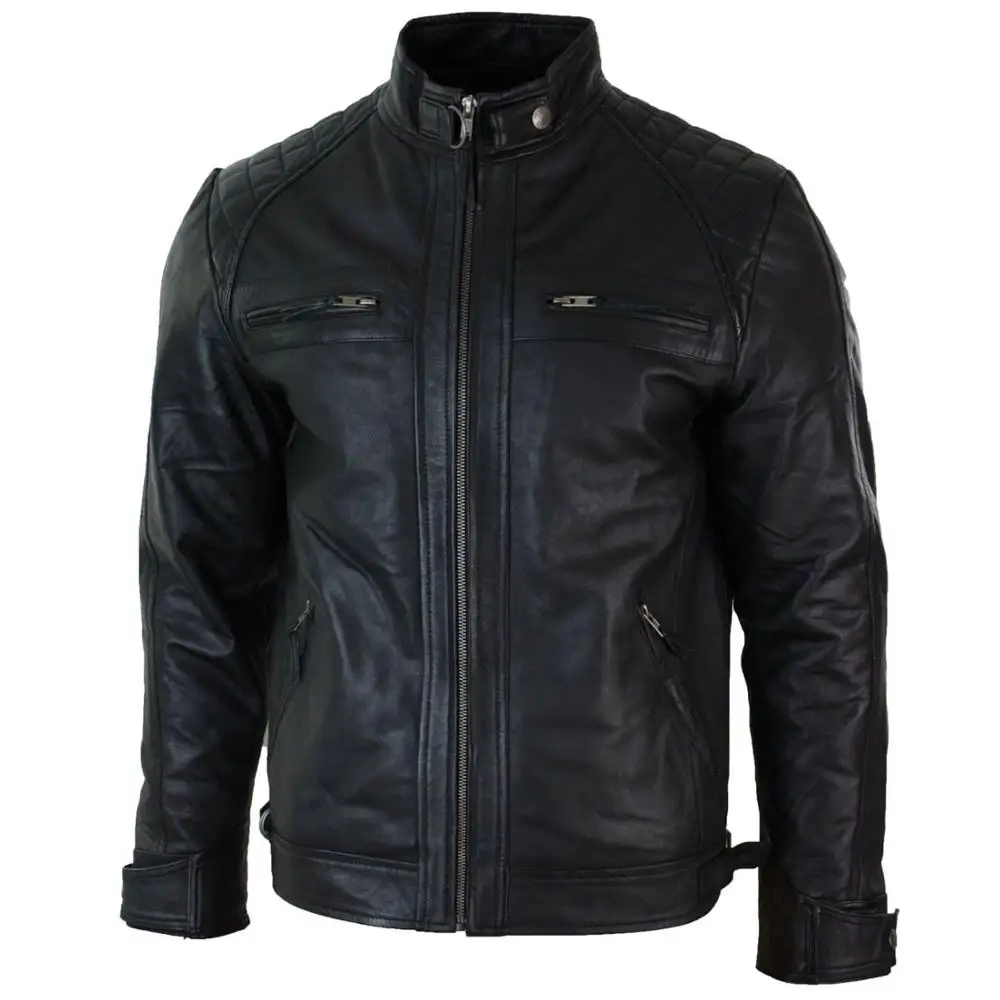 
Pakistan Genuine Leather Jackets/Top Quality Men Leather Jackets/Motorbike Leather Jacket 