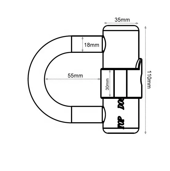 
Steel Alloy ABS anti theft cylinder U lock for scooter bike U lock 