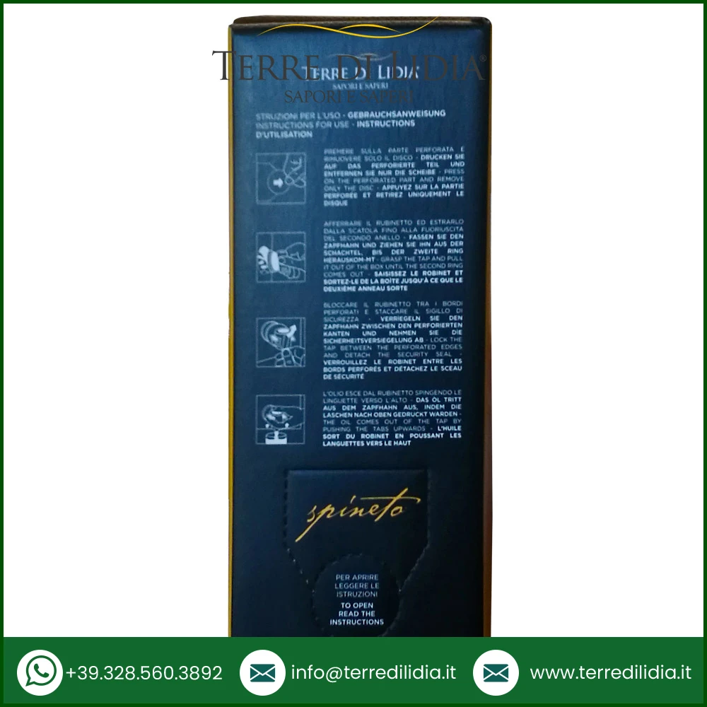 Private Label OEM Extra Virgin Olive Oil Bag in box Spineto 5 L