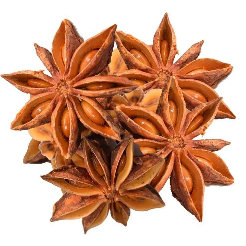 Top quality non-pollution food spices China whole Lllicium Verum Organic hand select Star Anise with High Quality and Good Price