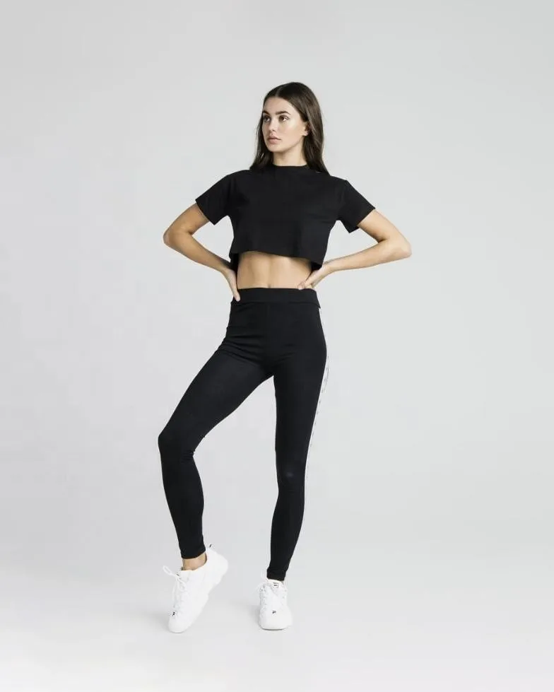  Оптовая продажа новые простые футболки женский короткий рукав сексуальный кроп-топ на заказ футболка с контрастной полосой