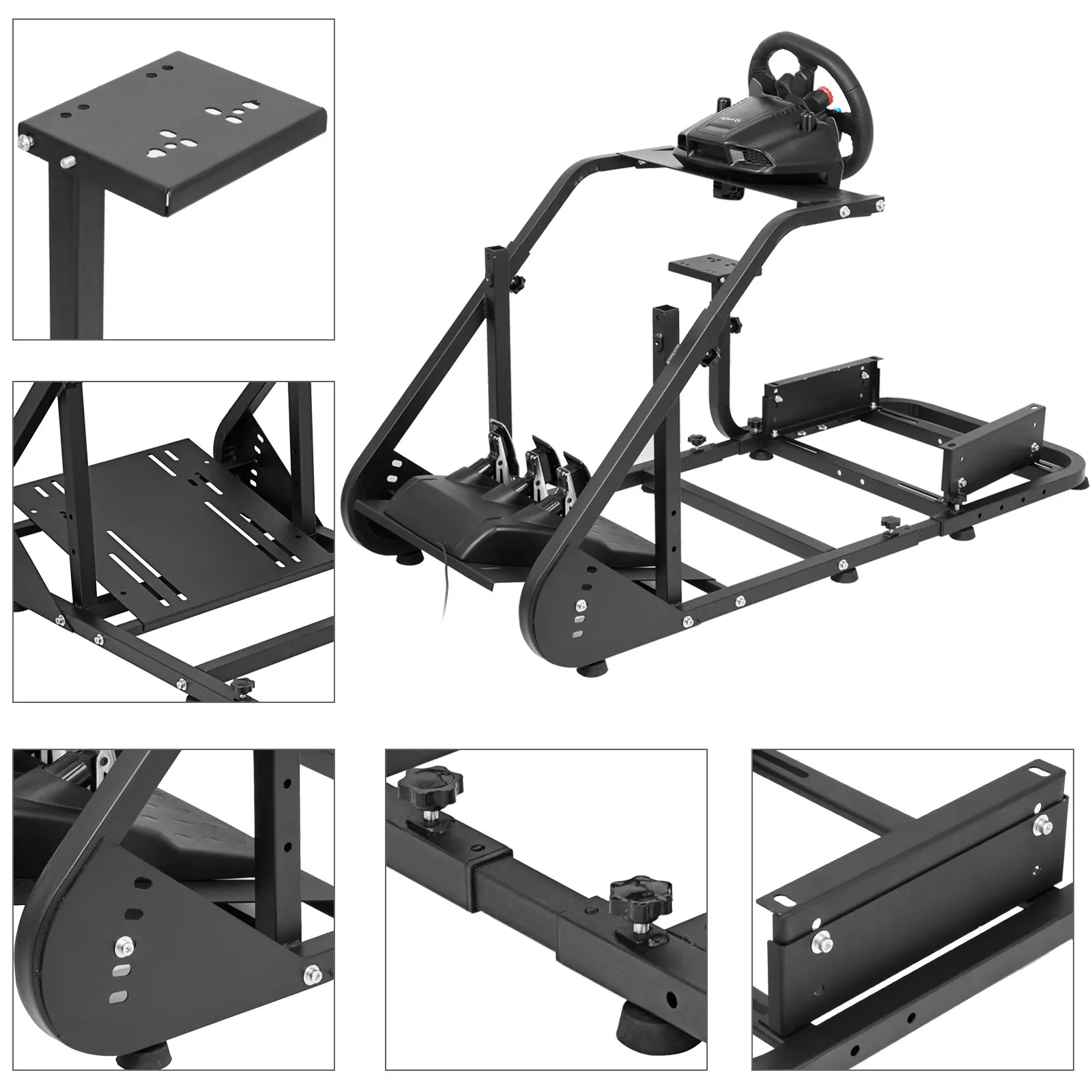 MOFE Racing Video Game Chair Pl-aystation Supports Logitech Thrustmaster Fanatec Steering Wheel Pedal Controllers Race Simulator