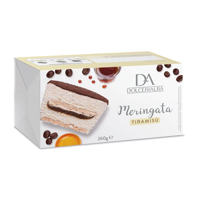 Best Quality Italian Tiramisu Meringata Cake Wholesale Frozen Dessert Family Pack 260g for Supermarket