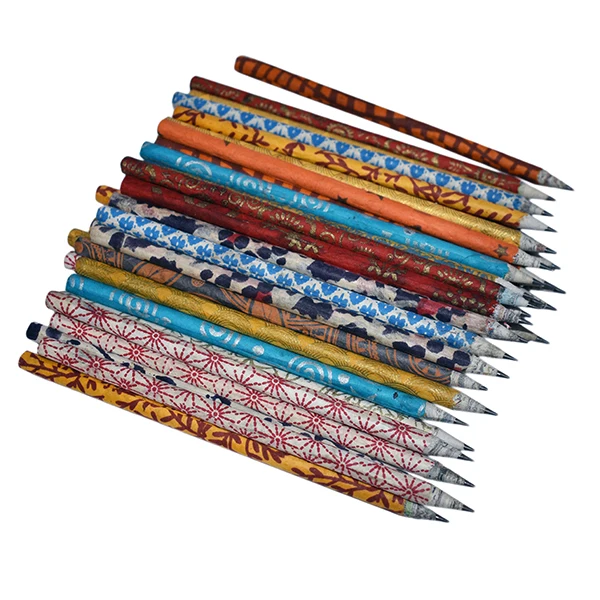 Fair Made Recycle pencil/Newspaper Recycle pencil Hand made in Nepal/Recycle pencil in wholesale price